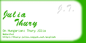 julia thury business card