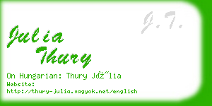 julia thury business card